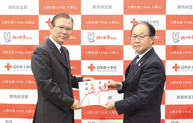 災害義援金の募金活動を実施