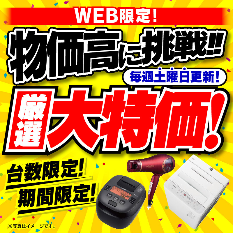 WEB限定！厳選大特価