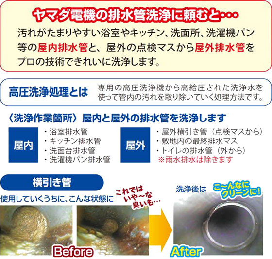 排水管洗浄サービス ヤマダデンキ Yamada Denki Co Ltd 排水管洗浄サービス ヤマダデンキ Yamada Denki Co Ltd