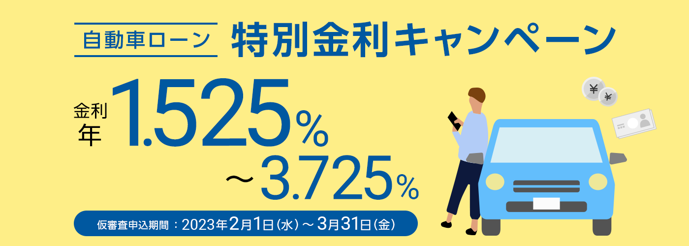 自動車ローン特別金利キャンペーン