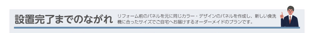 設置完了までのながれ