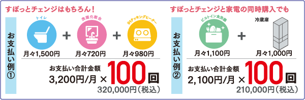 家電との同時購入もおトク！